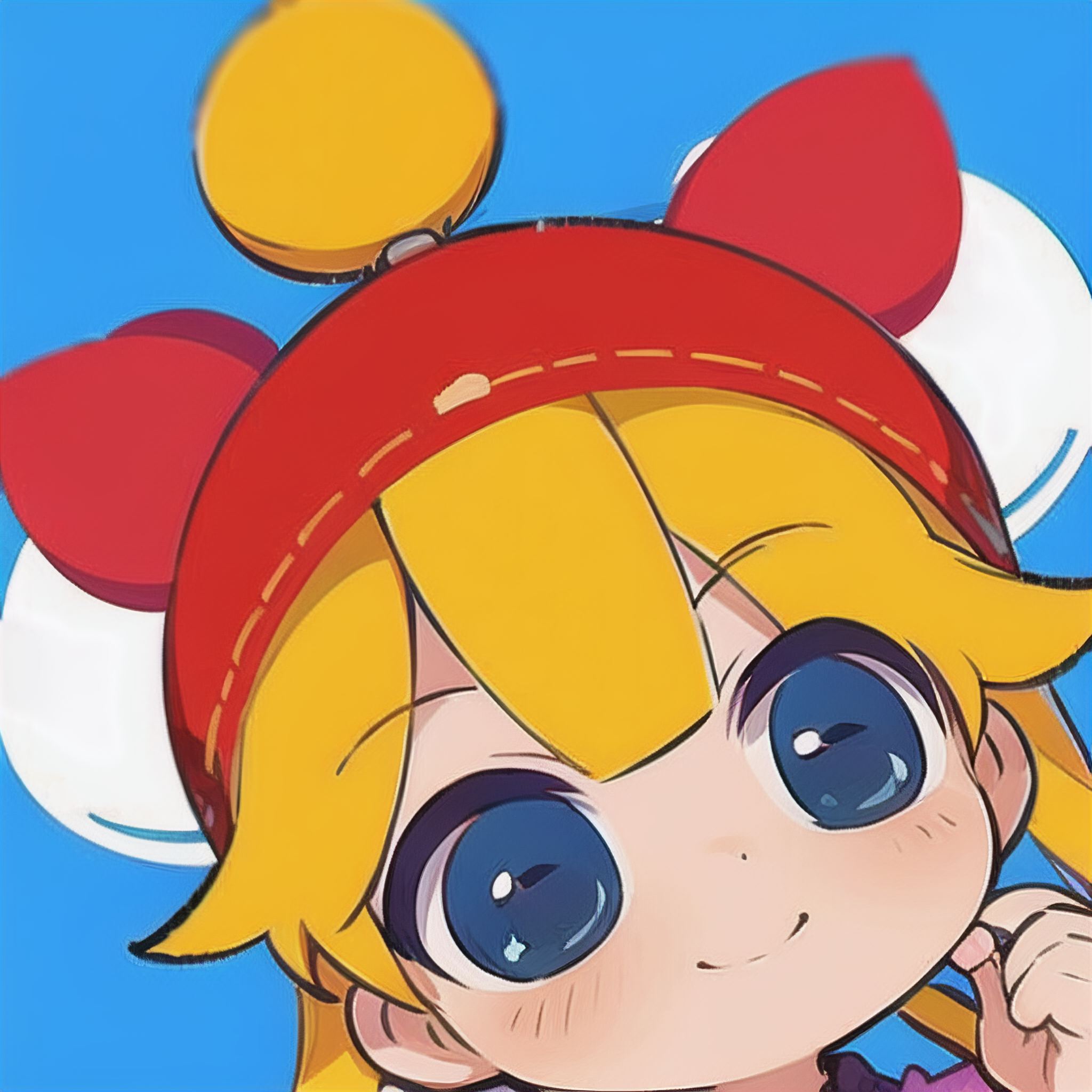 红色头像q版苹果(红色头像 情侣头像 喜庆)